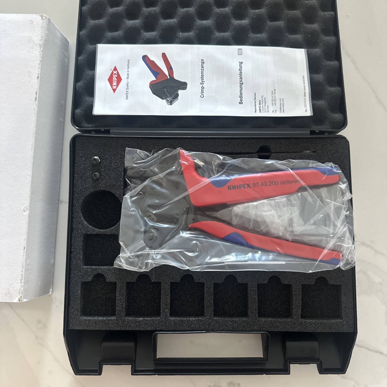 KNIPEX Tools 97 43 200 A Crimp System Pliers for Exchangeable Crimp Profiles