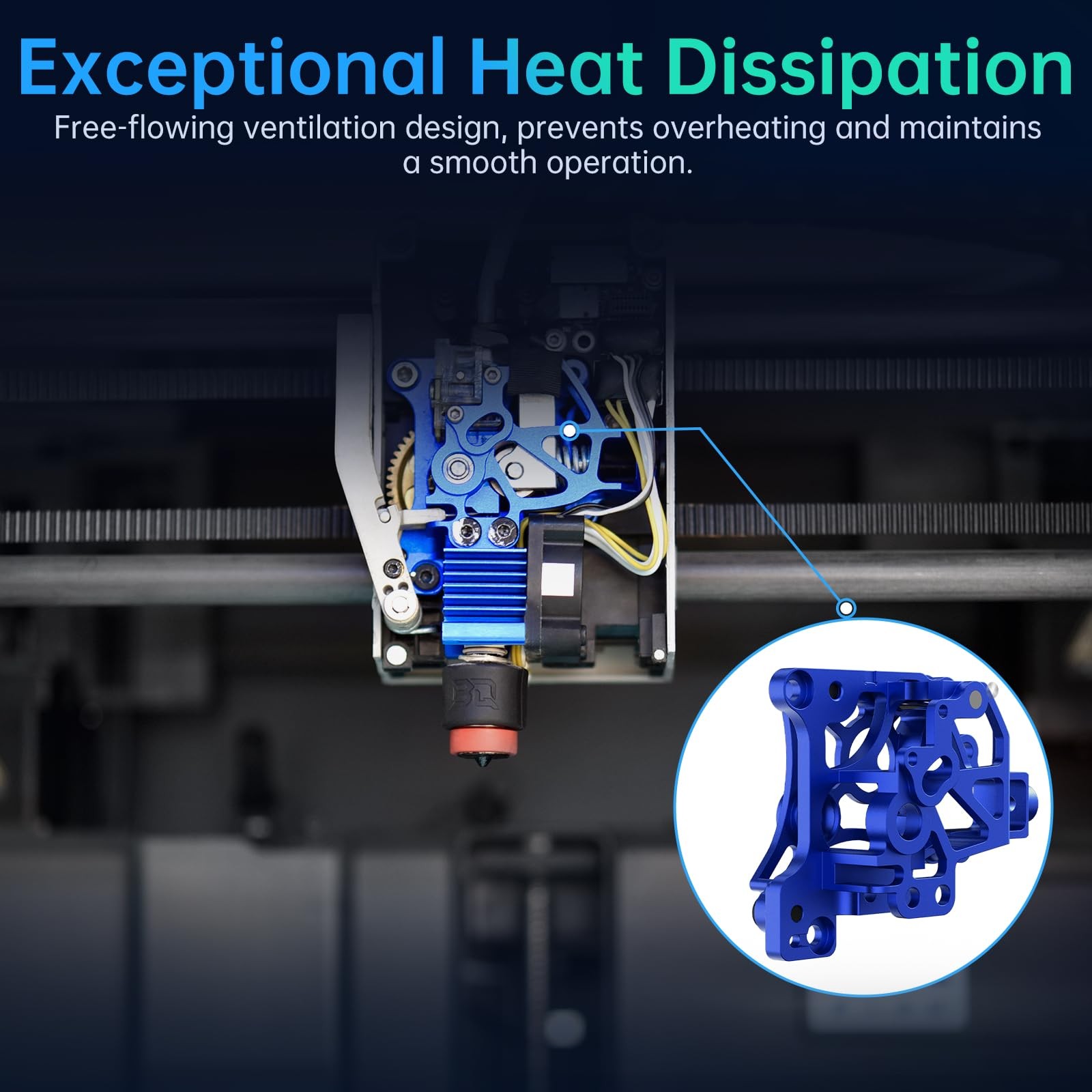 BIQU Panda Extruder CNC Shell for Bambu-Lab P1P/P1S/X1C/X1E…