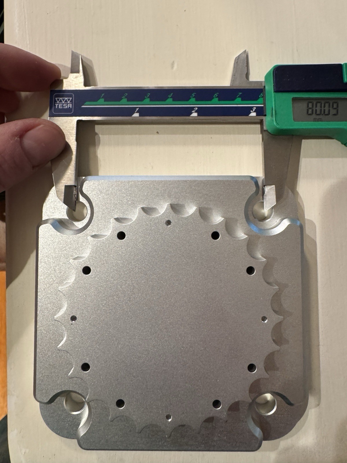 Ouster OS1 Lidar Aluminum Base Plate Mount ONLY. Rev6 Or Rev7
