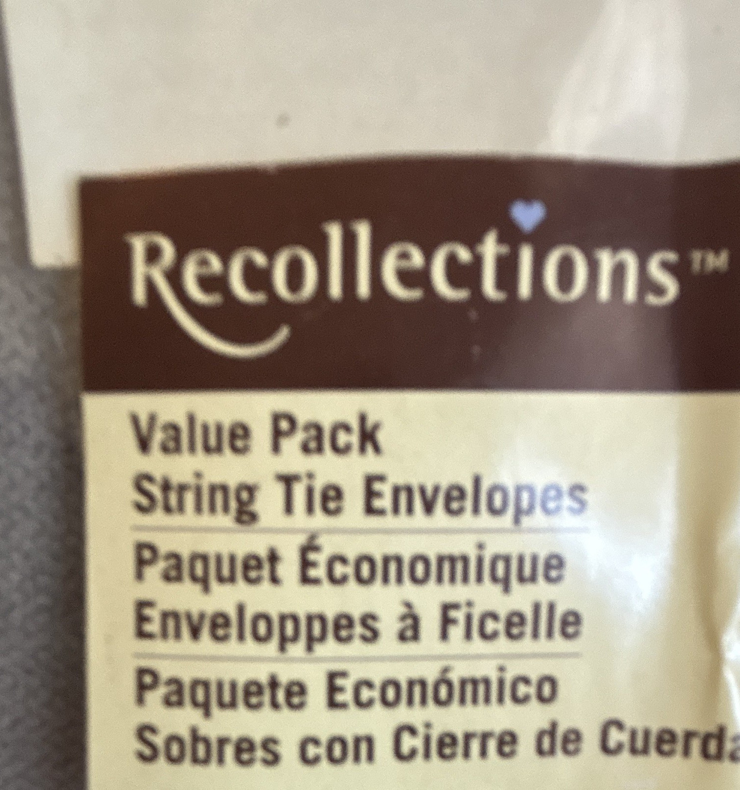 Recollections Value Pack String Tie Envelopes 5.75 in x 5.75 in 19count