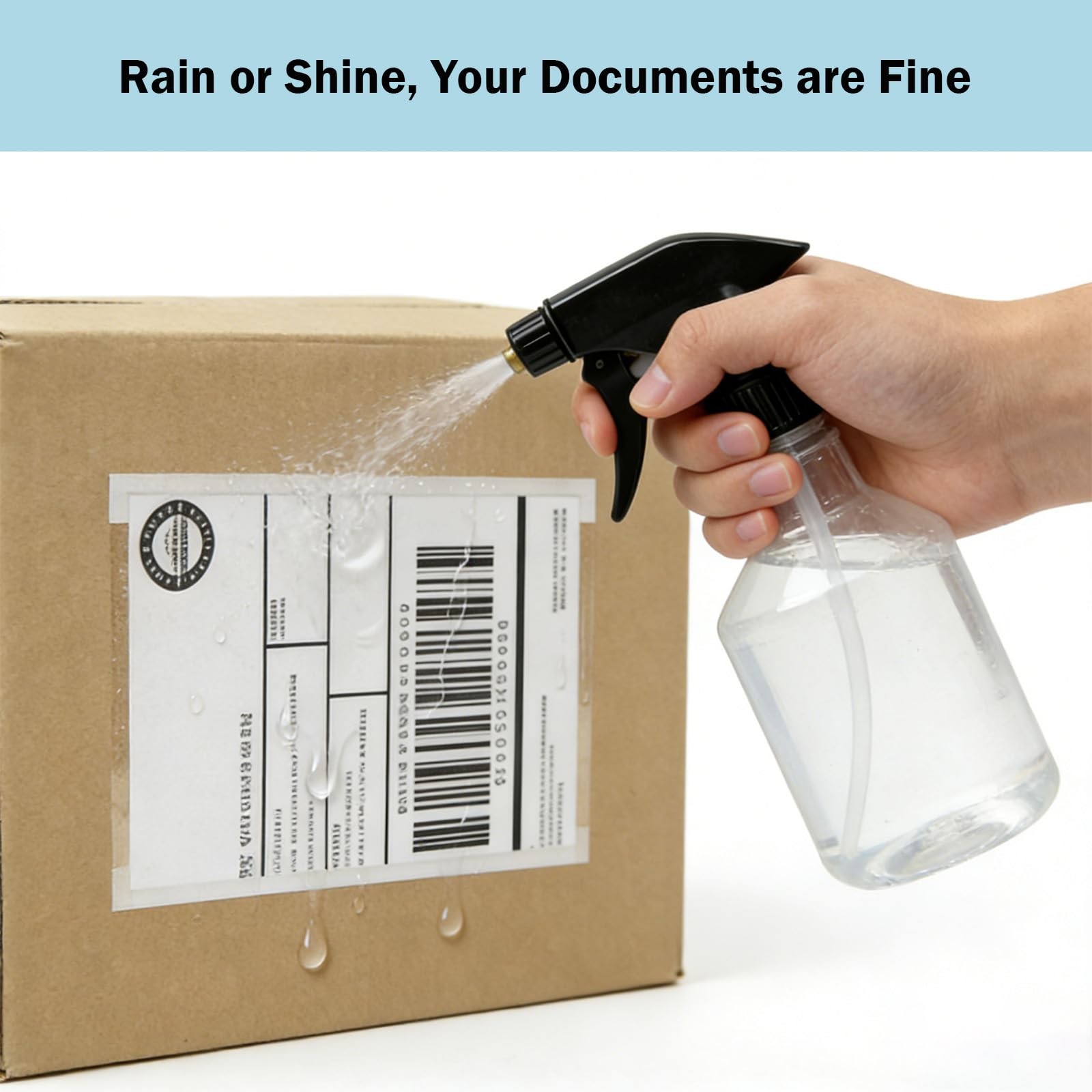 110 Pcs 7.5″X 5.5″ Shipping Label Sleeves, Adhesive Clear Packing Slip Pouches,