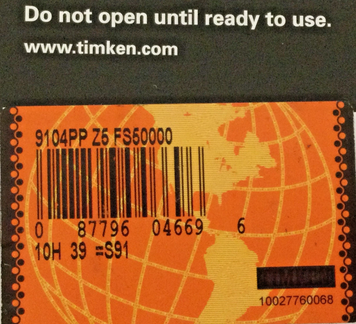 NEW, TIMKEN/FAFNIR 9104PP Z5 FS50000 RUBBER SEAL DEEP GROVE BEARING, FREE SHIP