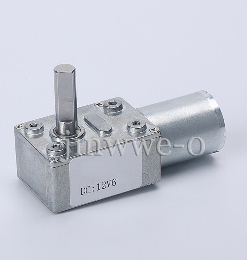 DC6V 12V 24V JGY370 Large Torque Turbo Worm Gear Motor Metal Gearbox 6rpm~150rpm
