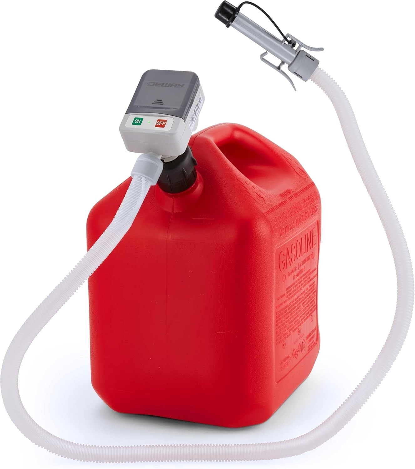 Fuel Transfer Pump for Gas Can with Precision Auto-Shutoff Nozzle | Fast 2.4G…