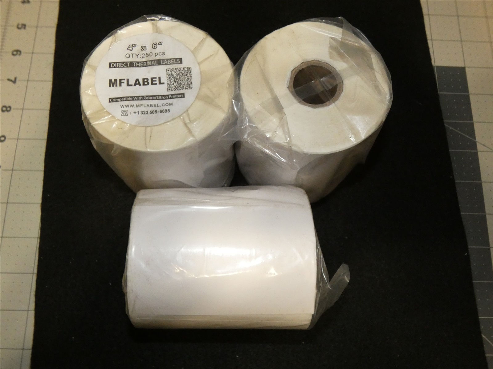 MFLABEL 20 Rolls of 250 4″x6″ Direct Thermal Blank Shipping Labels Zebra Brother