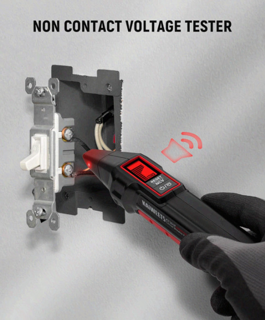 Circuit Breaker Finder with LCD, GFCI Tester, NCV, Flashlight Kit KT301P