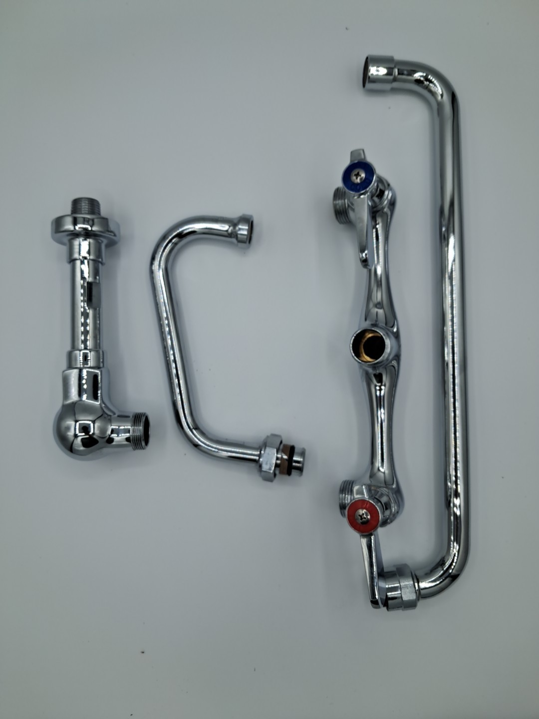 AA Faucet 8″ Wall Mount NSF Commercial No Lead Faucet W/ Wok Wall Faucet Parts