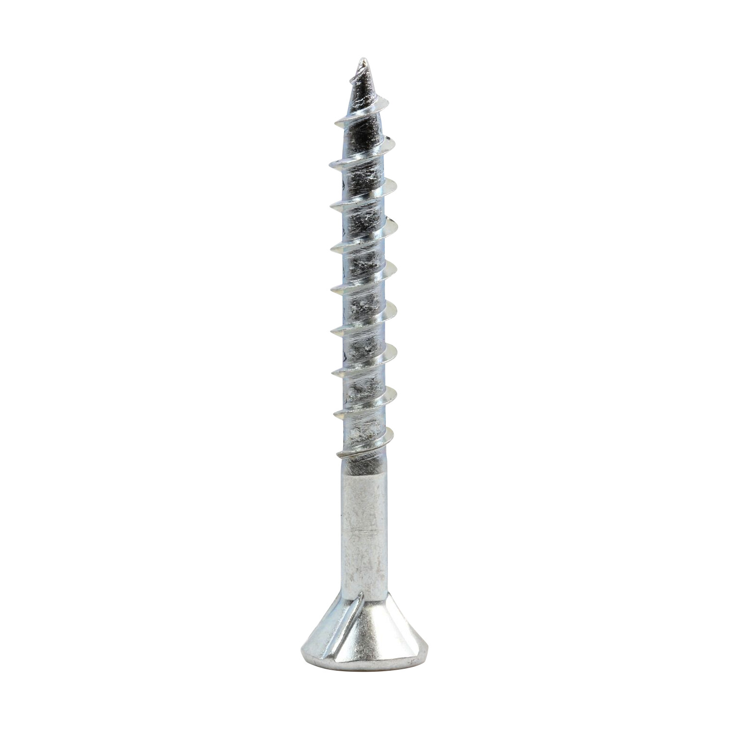 8ga # 8 x 2″ Flat Head Square Drive Wood Screw, Type 17 Point, Zinc