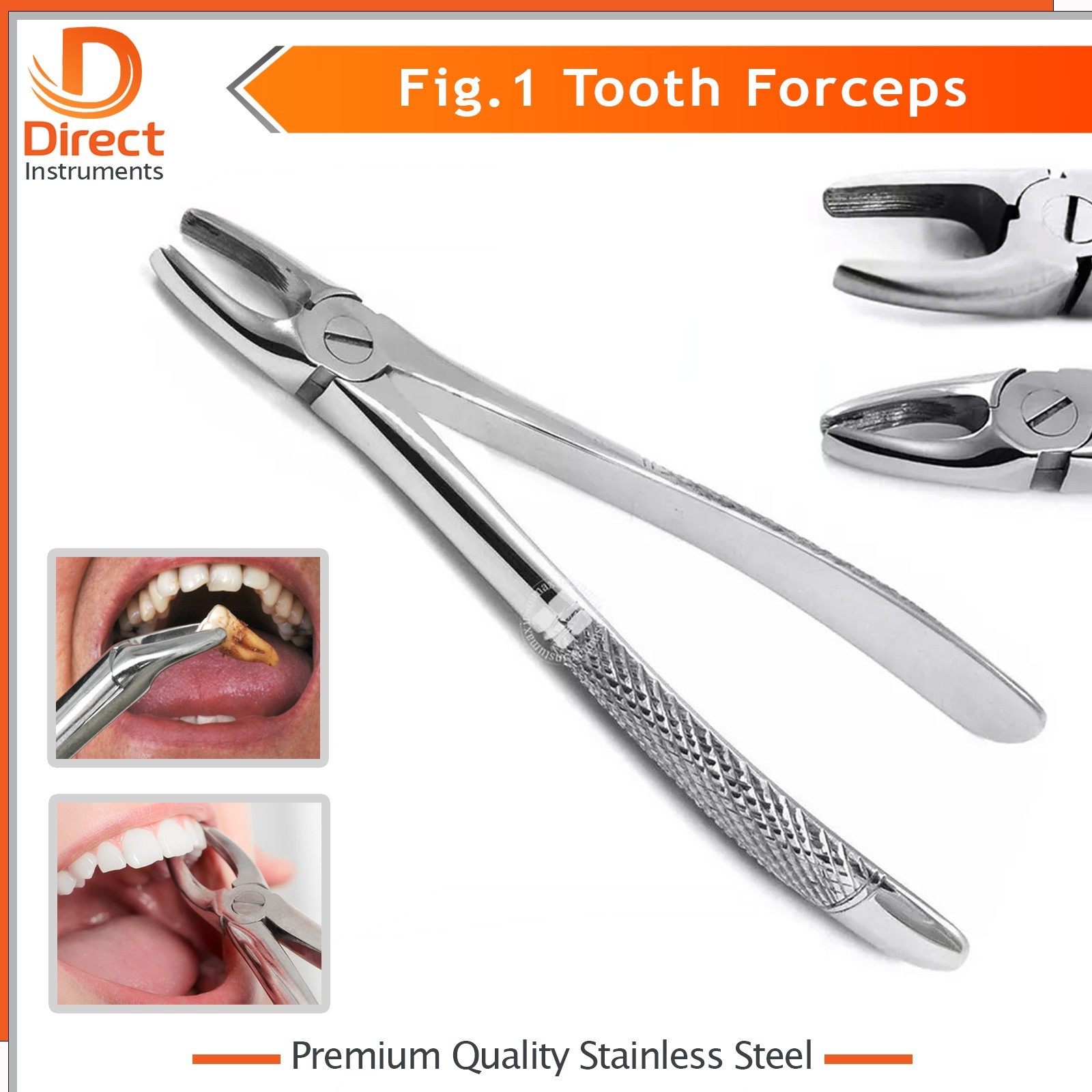 Tooth Forceps | Surgical Oral Dental Extraction Tools for Upper Lower Molars