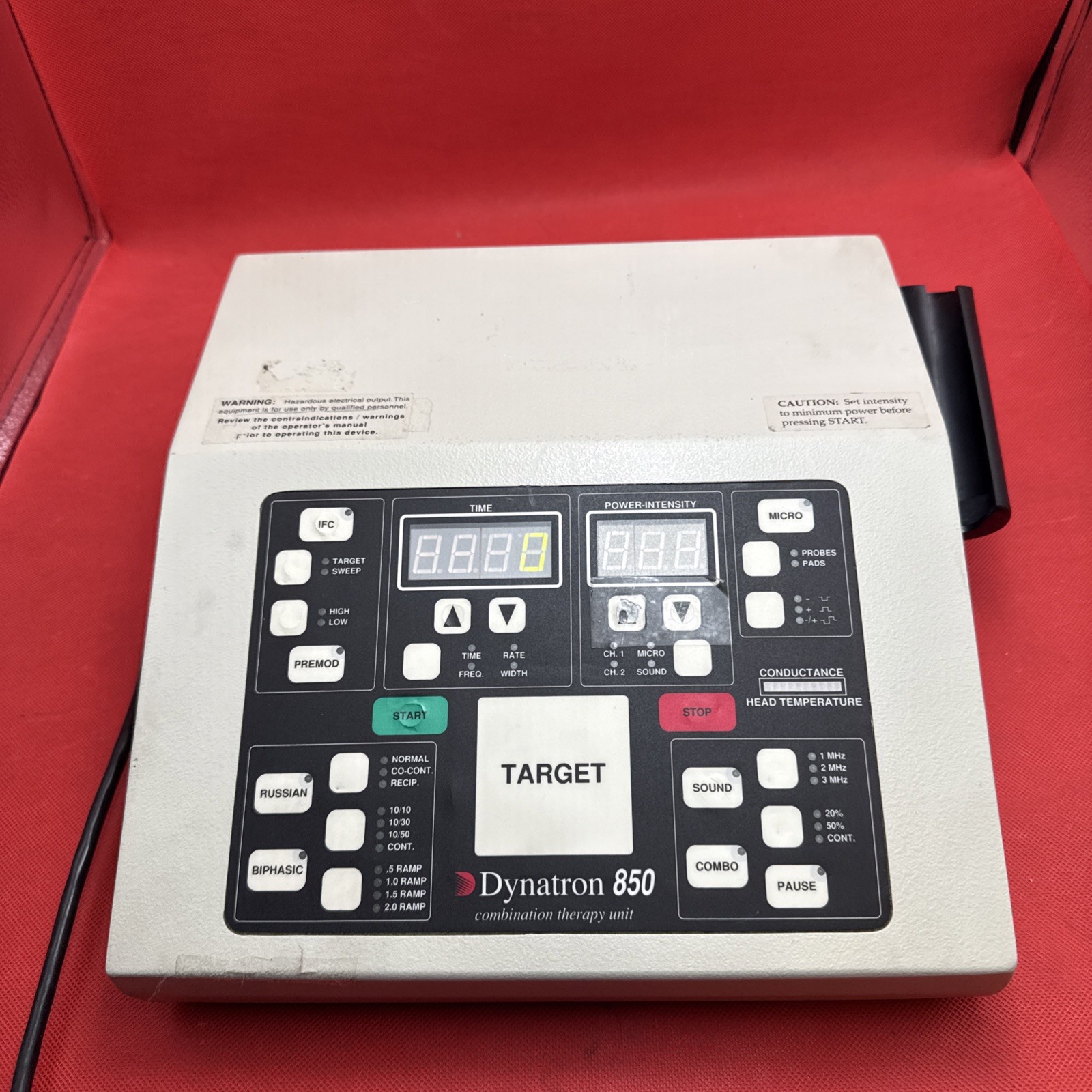 Dynatron 850 Combination Therapy Unit Ultrasound Generator DRF 100 Chiropractic