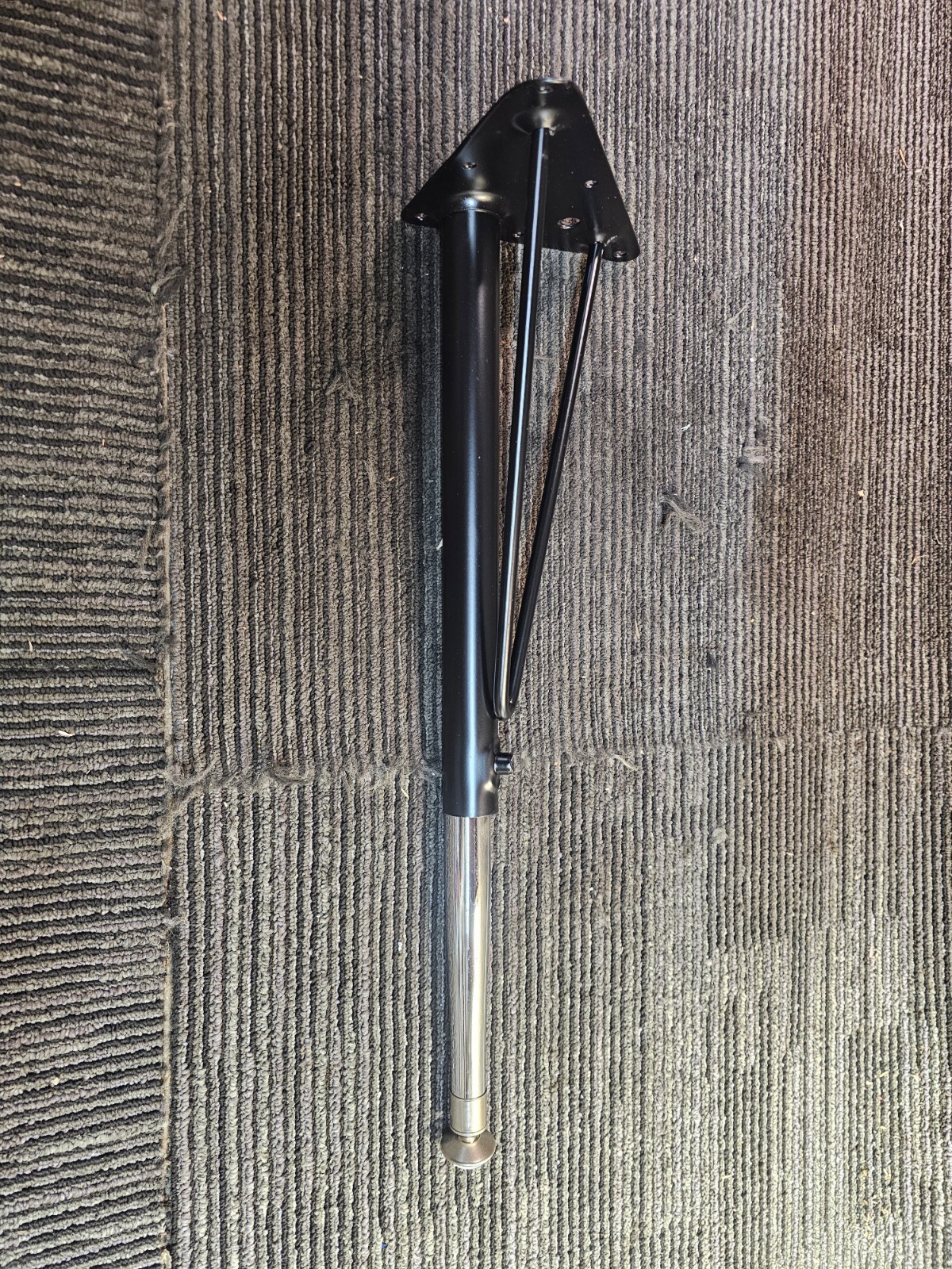(QTY 4) Tapered Metal Table Leg 20″ 847 254 016 711 Black / Chrome Adjustable