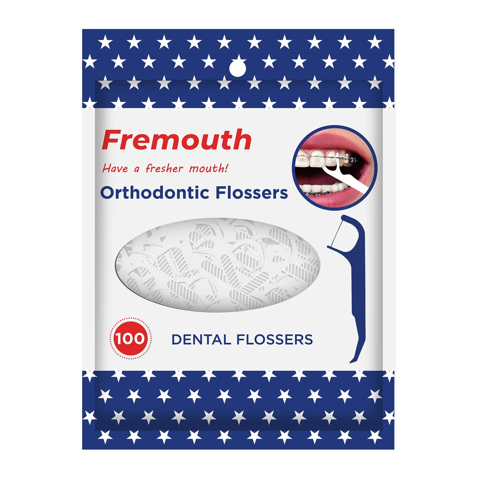 Fremouth Upgraded Orthodontic 1 Count (Pack of 100), White (100 Count)