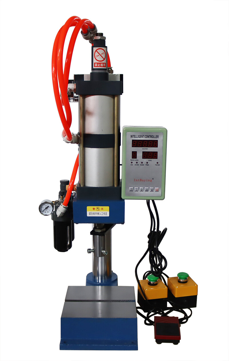 2205lbs/1000kg Pneumatic Punch Press Machine Adjustable Cylinder 110V Controller