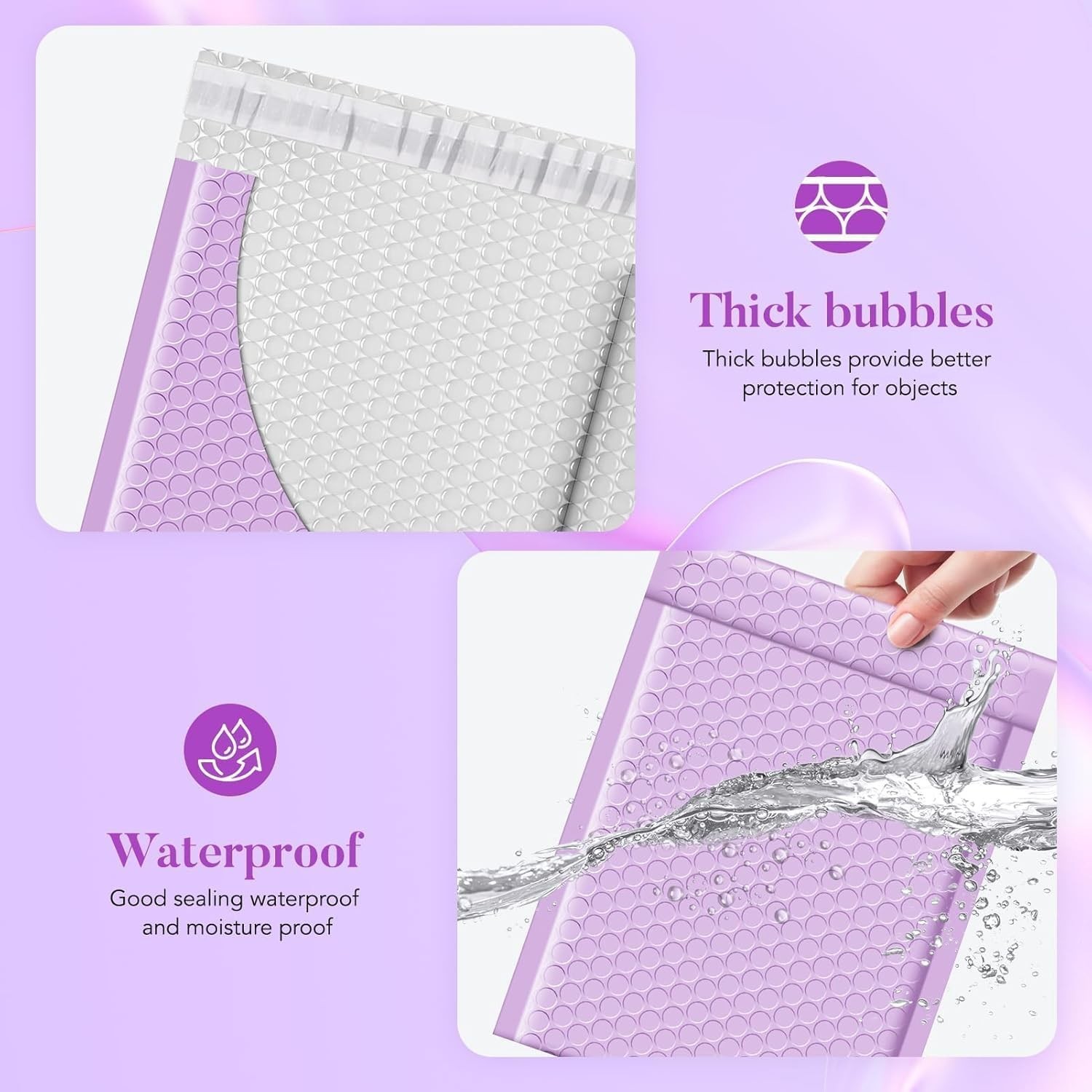 Bubble Mailers 6×10″ 100 Pack Small Bubble Shipping Envelopes Usable Size 6×9…