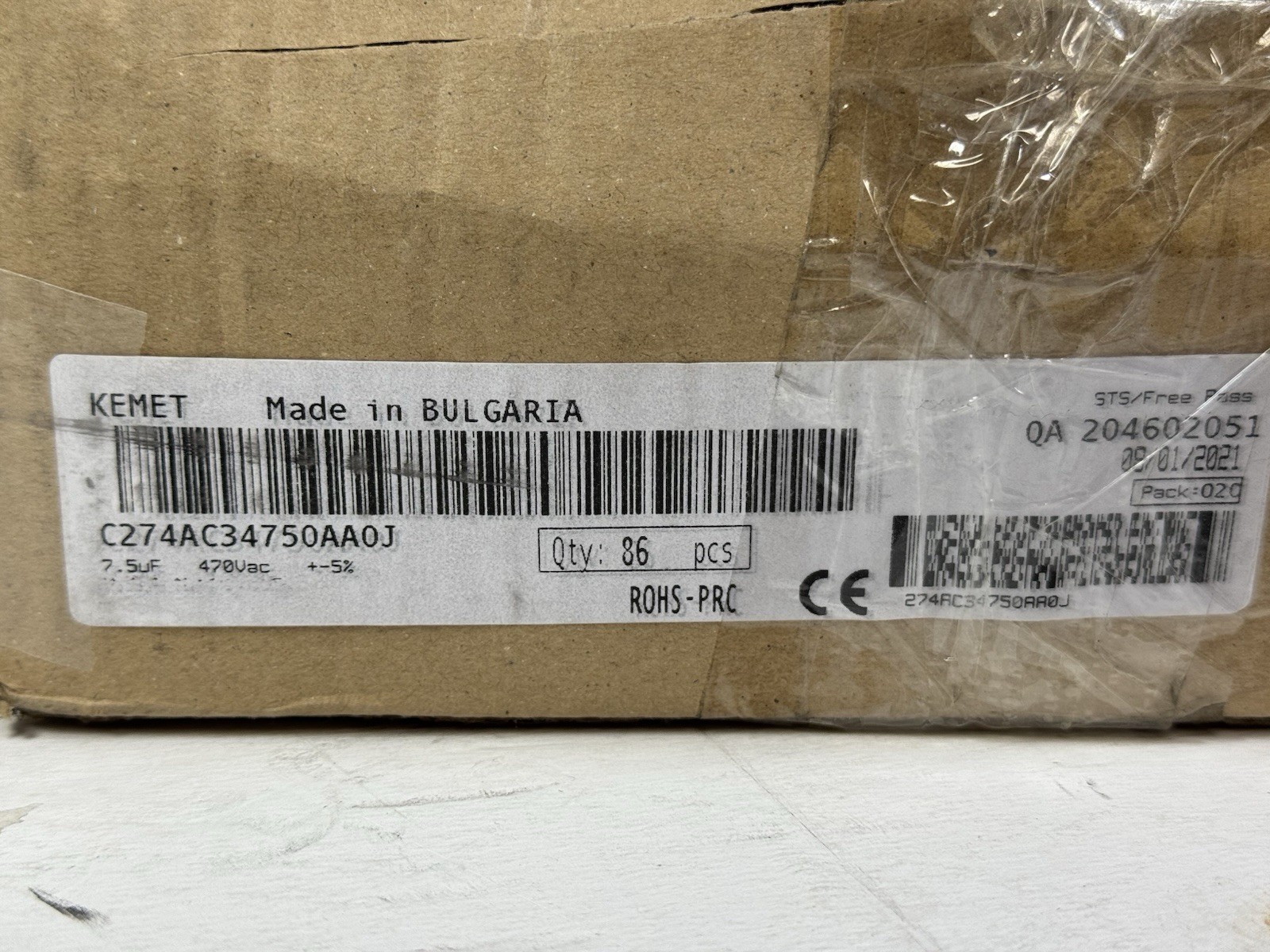 GENUINE ARCOTRONICS 1.27.4AC3 MKP 7.5uF 470Vac KEMET PREMIUM QUALITY CAPACITOR