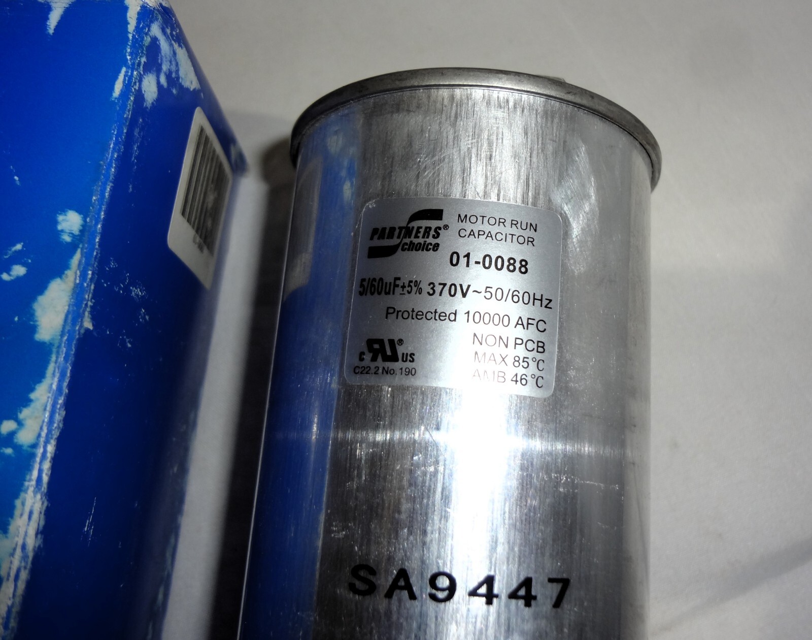 Partner’s Choice 01-0088 Round Motor Run Capacitor 5/60 uF 370V