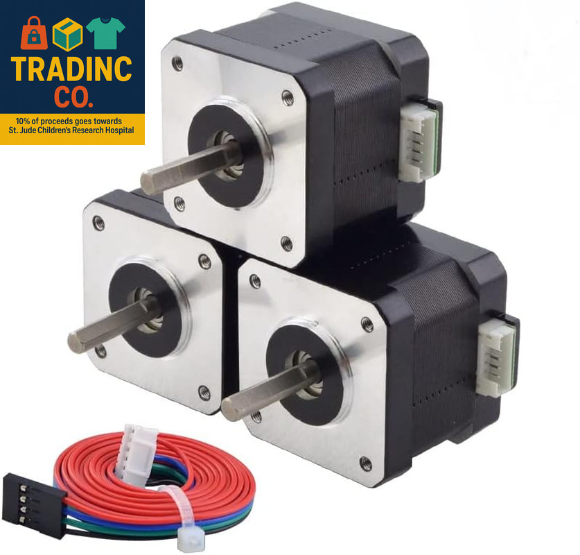 Nema 17 Stepper Motor Bipolar 1.5A 42Ncm 42X42X38Mm 1.8Deg 4 Wires with 1M Cable