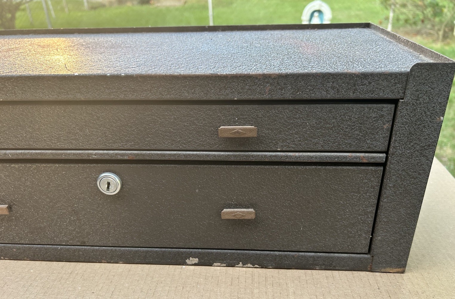 KENNEDY 2 Drawer Tool Box Riser MC-22 USA Made Machinist Toolbox Chest