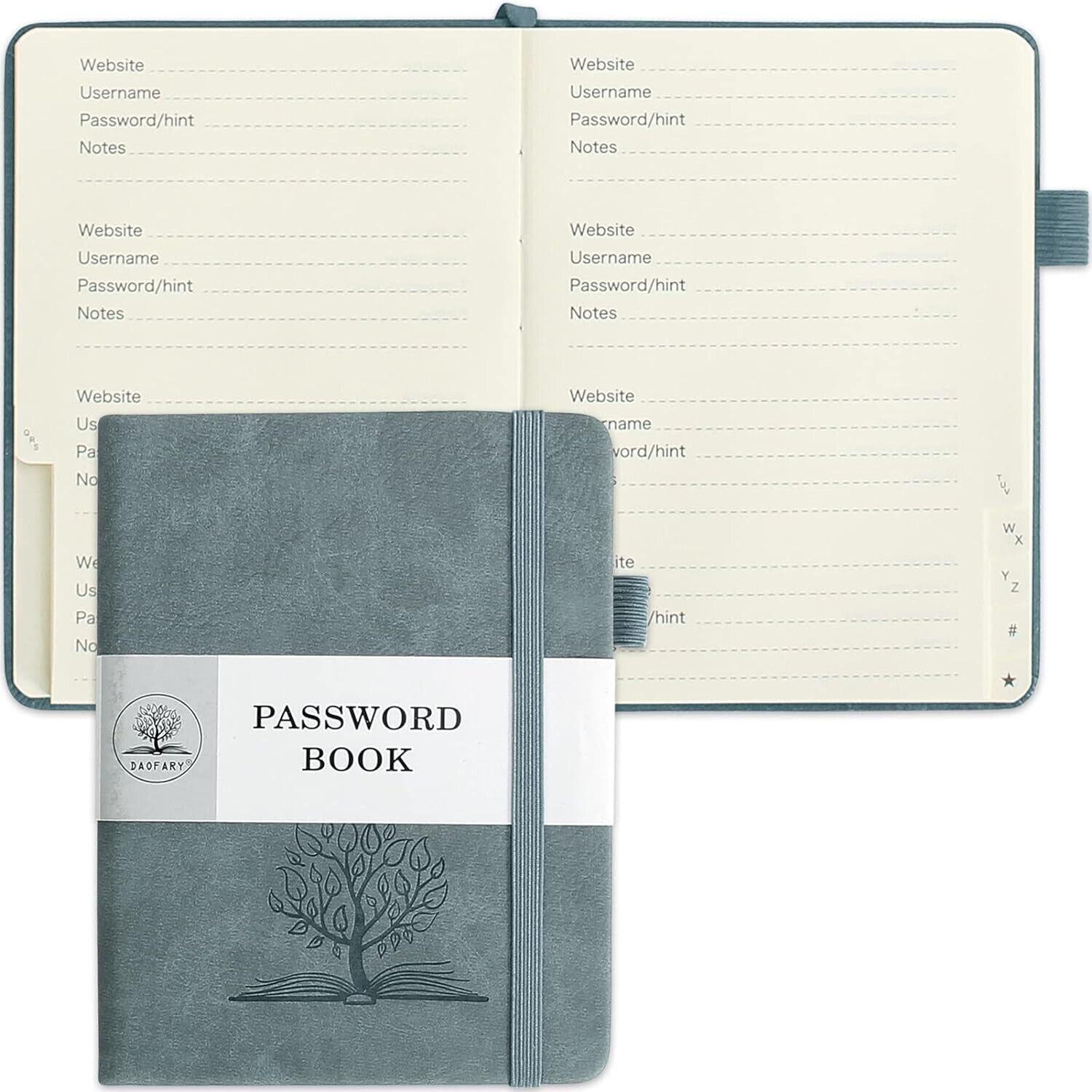 Password Book with Alphabetical Tabs Small Password Keeper (5.6 * 4.3 In)….