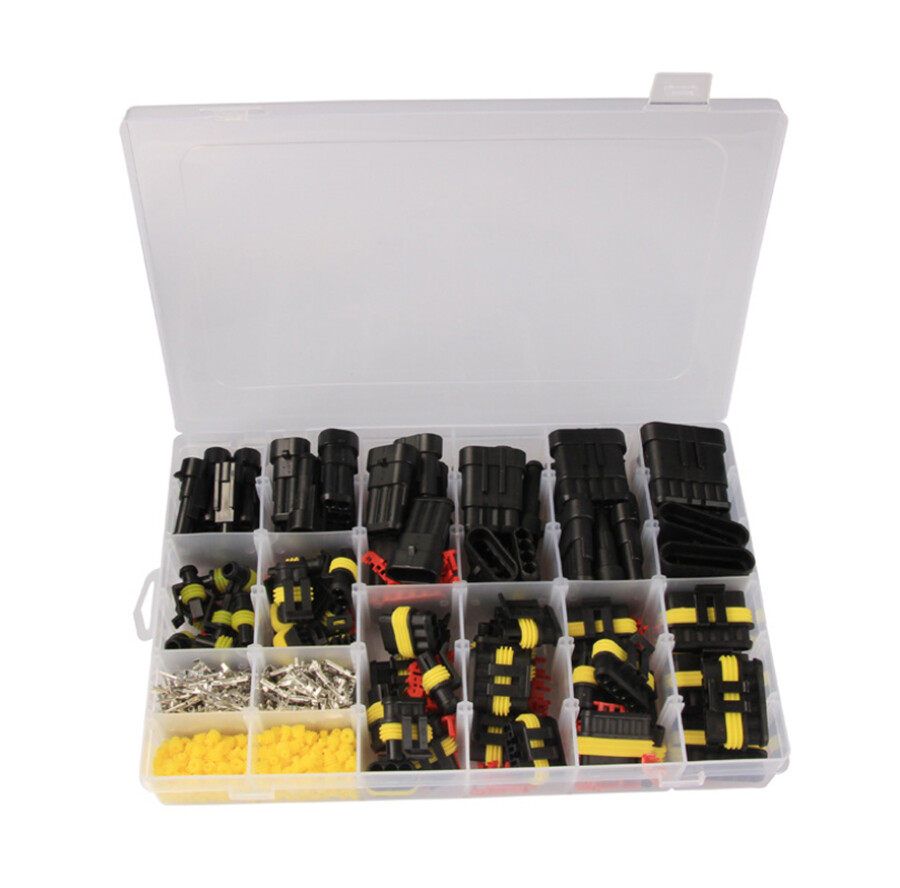 708Pcs Car Automotive Waterproof Electrical Wire Connector Plug 1-6 Pin Kit Set