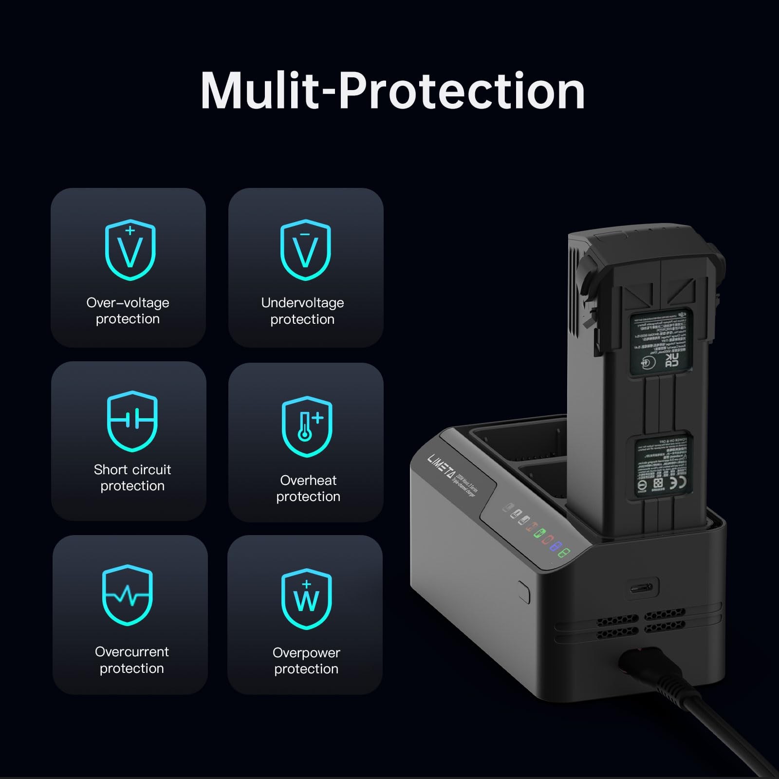 Limeta Mavic 3 Battery Charger For Dji Mavic 3 Pro Enterprise Classic Cine