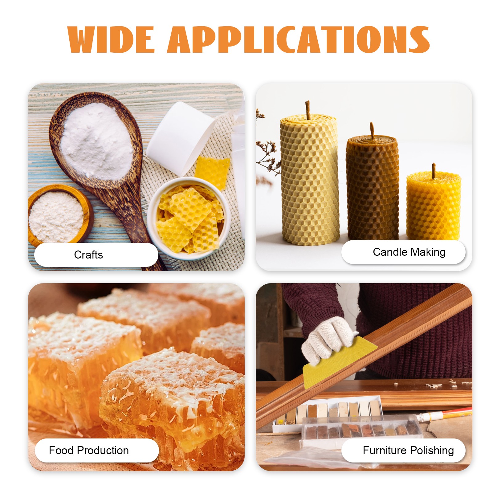 30Pcs 7.7*16.3″ Honeycomb Wax Frames Beekeeping Foundation Honey Bee Hive Tool.