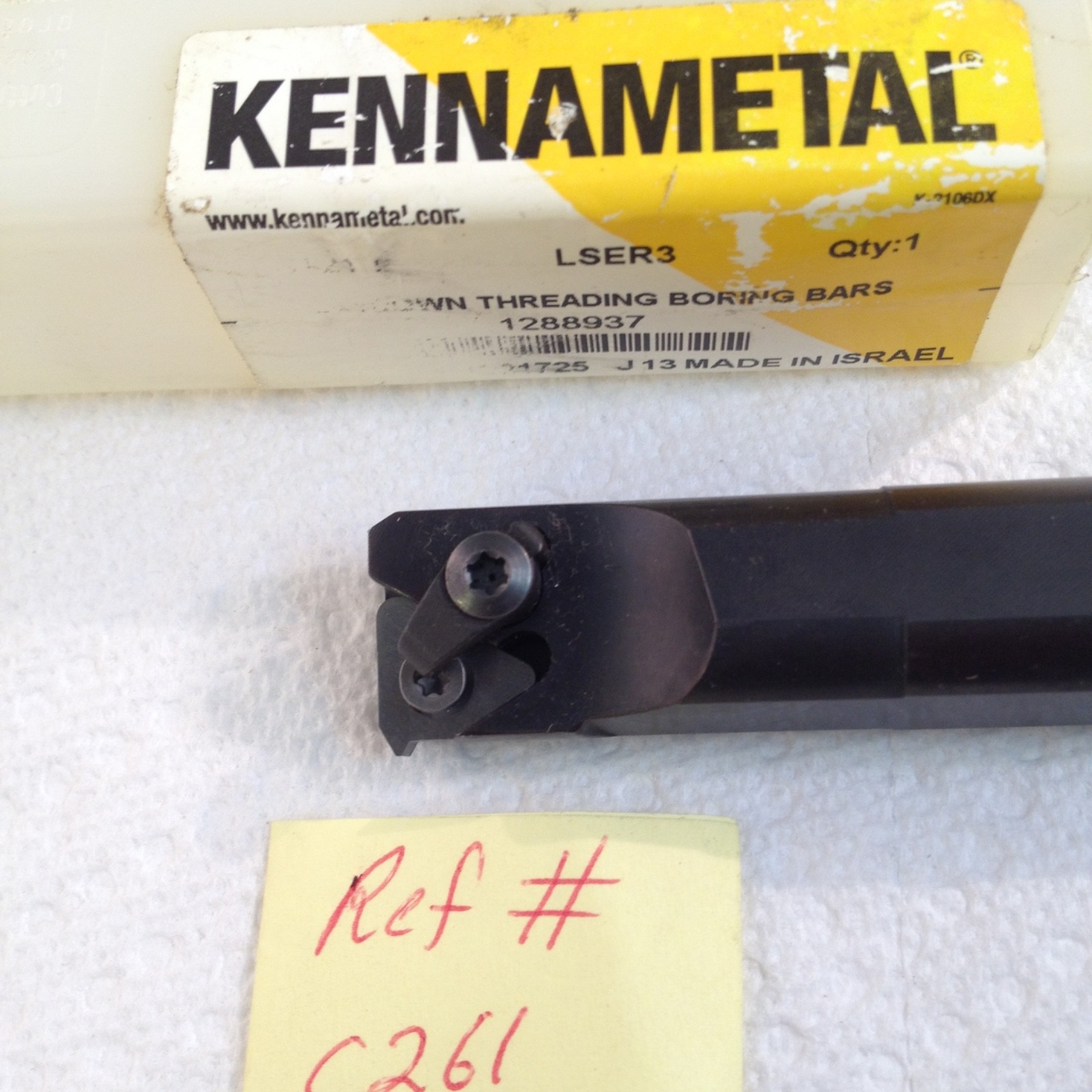 1 NEW KENNAMETAL 3/4″ THREADING BORING BAR S1212-LSER3. ISRAEL MADE-C261-