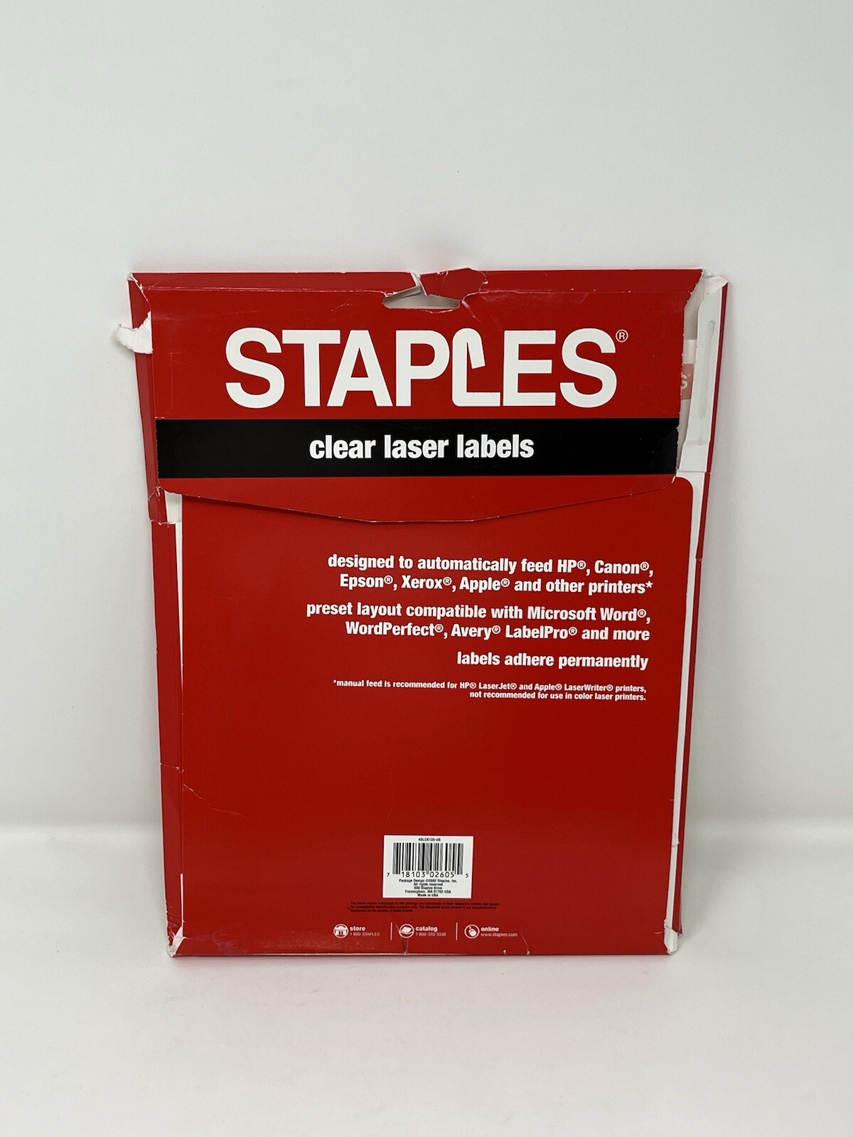 2 x 4 1/8 Inches shipping label 42 sheets, 420 labels ( Open Box)