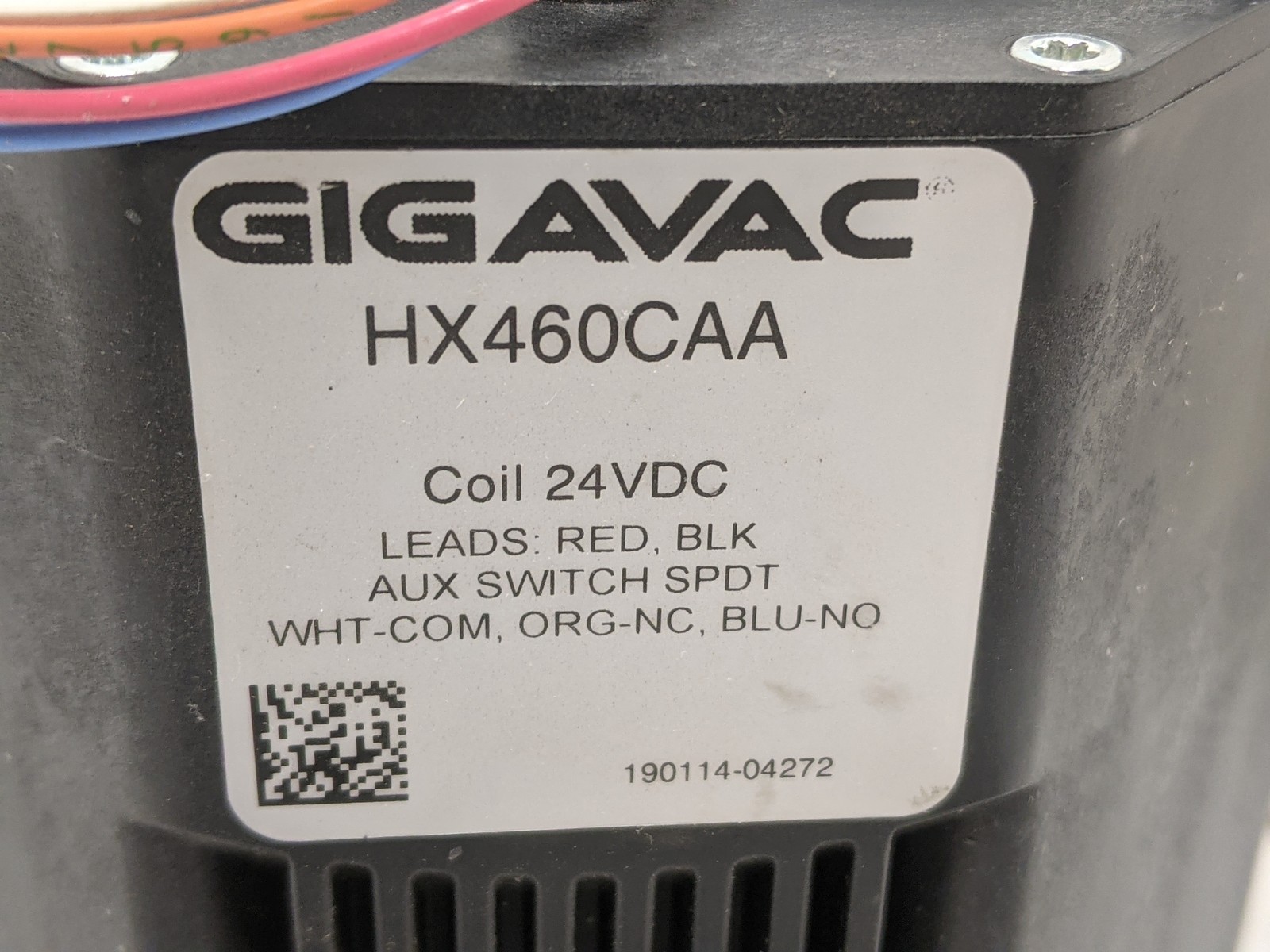 GIGAVAC HX460CAA 1000A 1500VDC DC Contactor 24VDC Coil SPDT Auxiliary