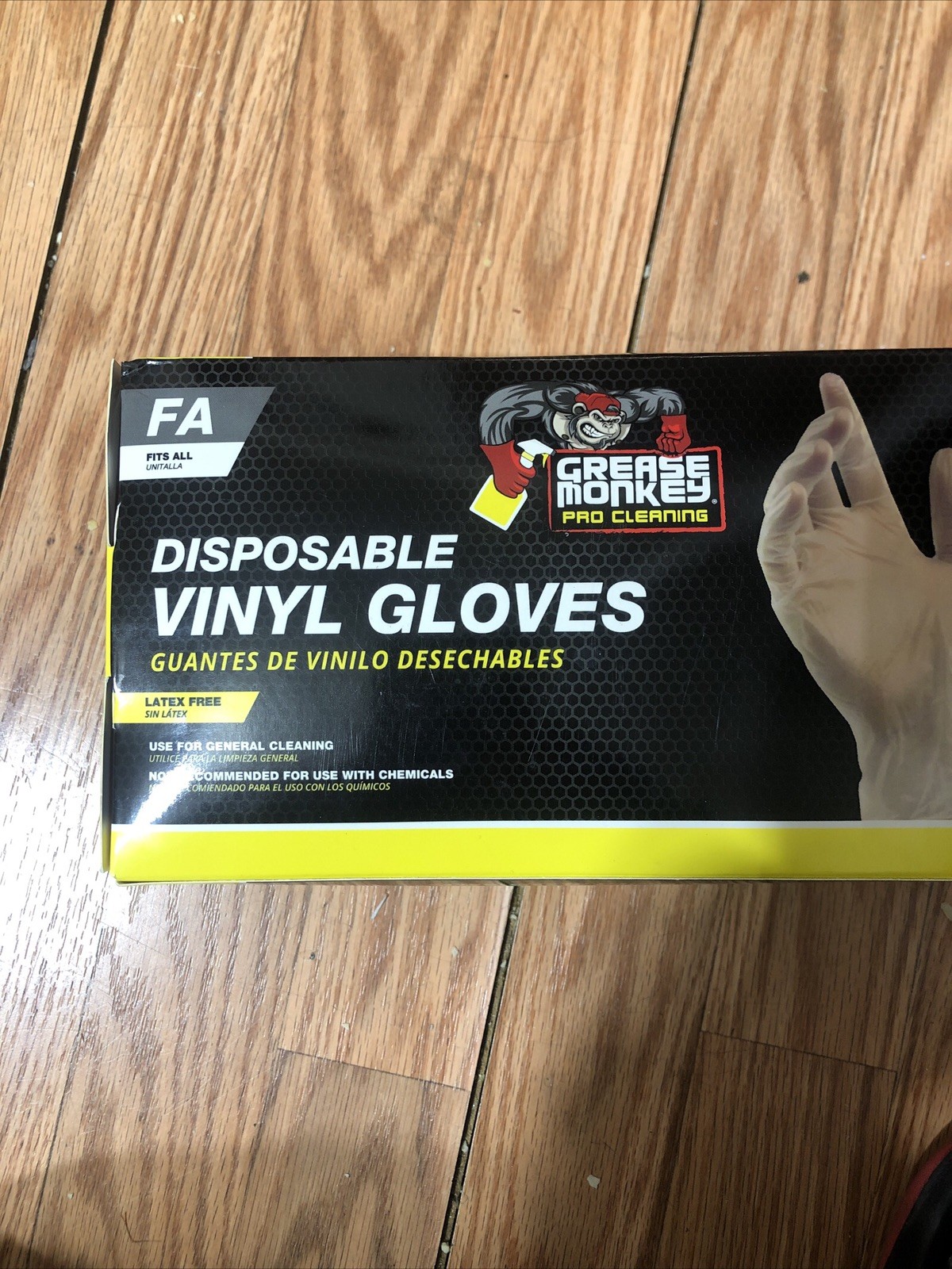 Grease Monkey Vinyl Disposable Gloves, Fits All – 200 Piece
