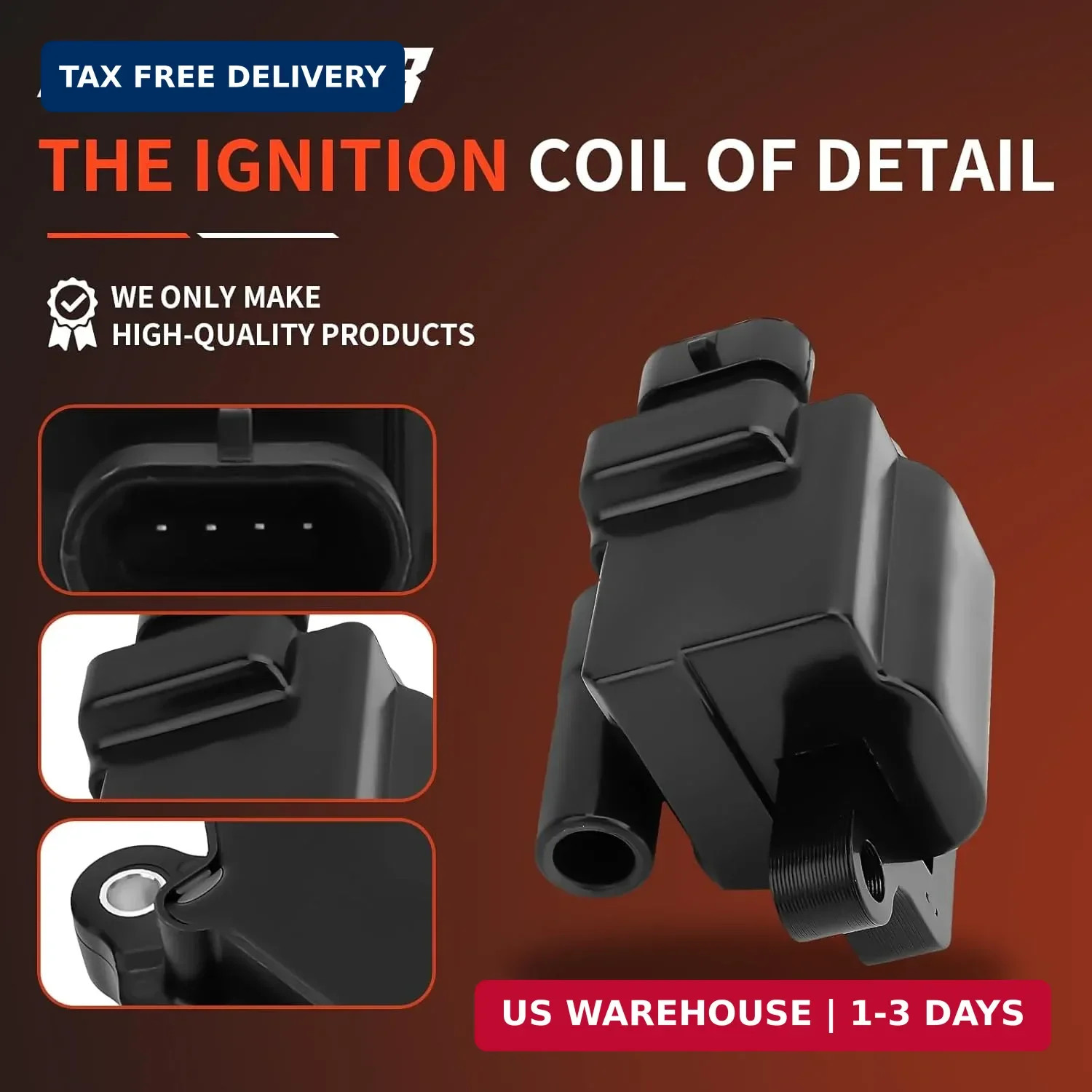 Ignition Coil Pack Compatible for Chevrolet Silverado 1500 Silverado 2500 Avalan