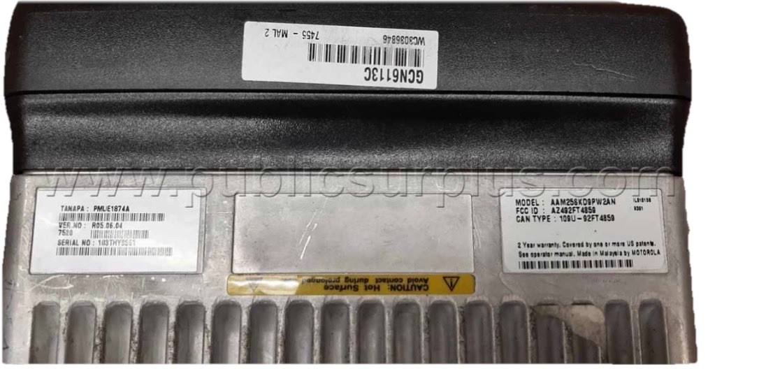 MOTOROLA CDM 1250 AAM25SKD9PW2AN UHF 450 To 512 MHz 40W. 64 Ch. 100% Working