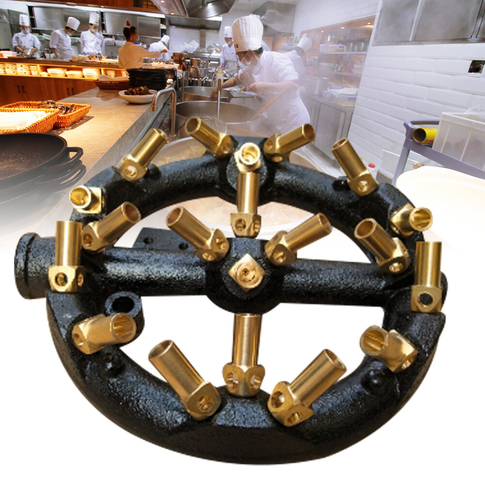 20 Heads 220mm For Natural Gas Wok Jet Burner Brass Tip Nozzle Replacement