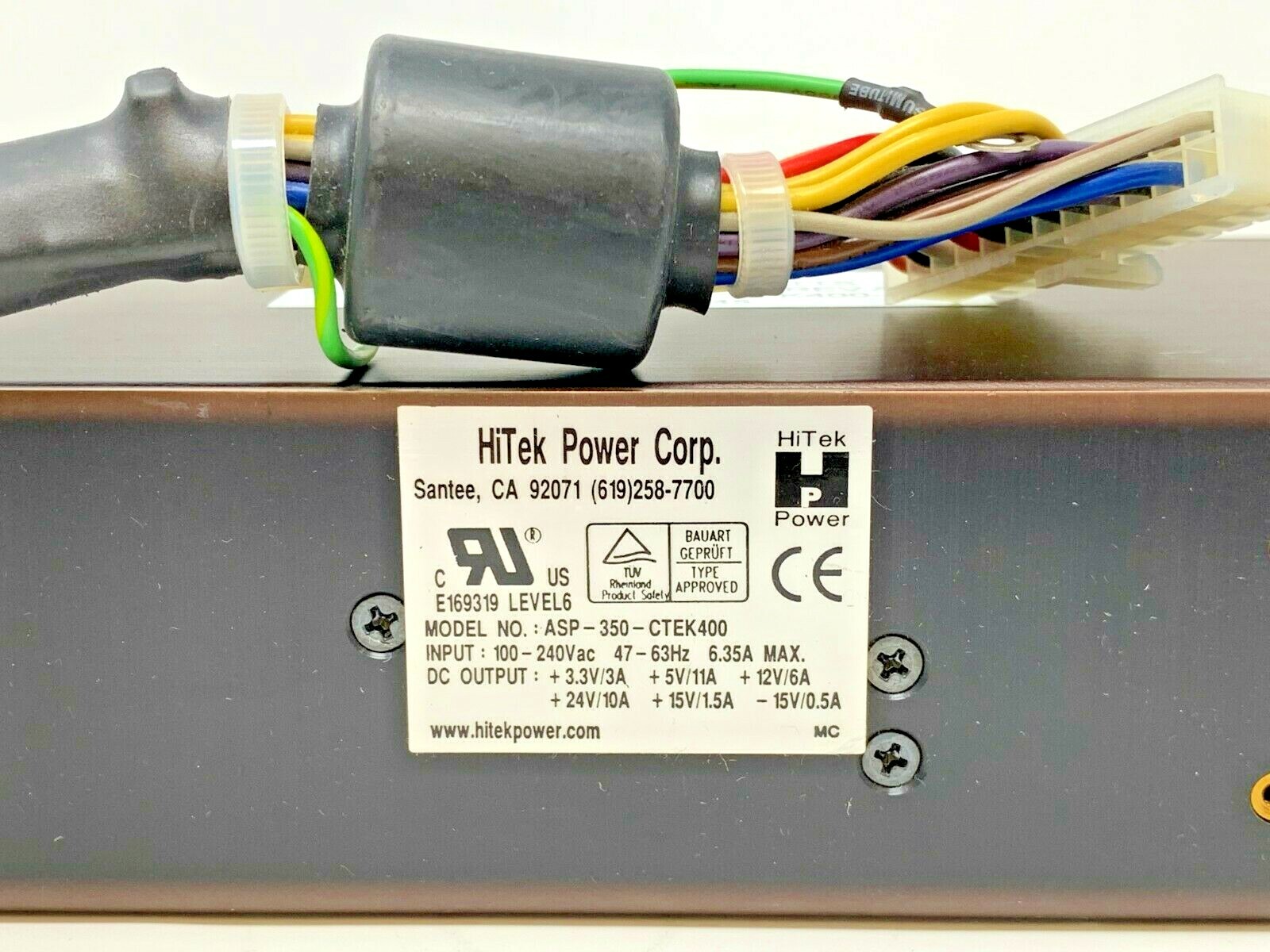 ASP Sterrad NX Power Supply HITEK POWER SUPPLY ASP-350-CTEK400 100-240Vac