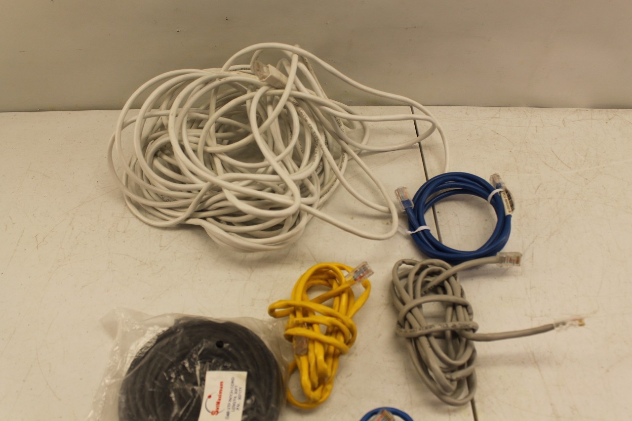 Ethernet Cables Lot Of 25 CAT5 CAT6 (See Details)