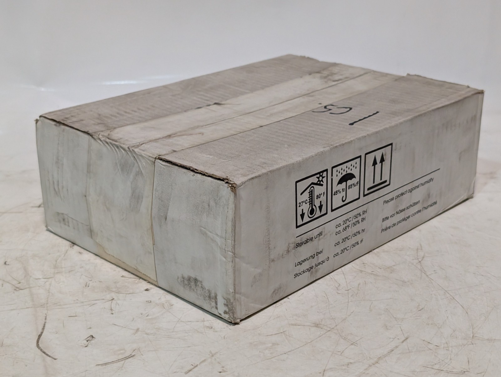 Case of 10: Schiller z-folded, perforated recording paper for AT-110, AT-10plus