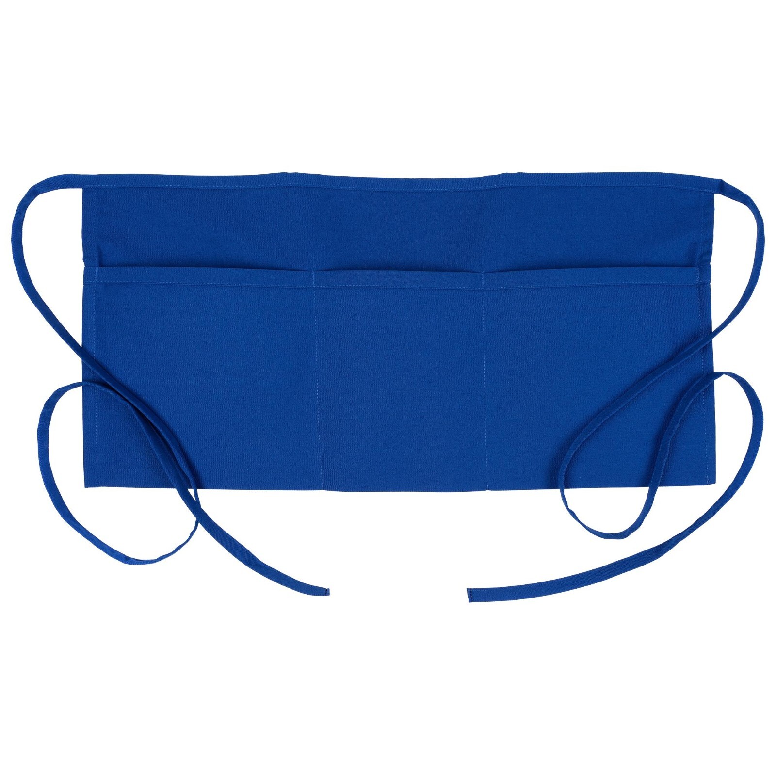 Half Bib Waist Apron Heavy Duty 3 Pocket Waitress Waiter Workwear Unisex Server
