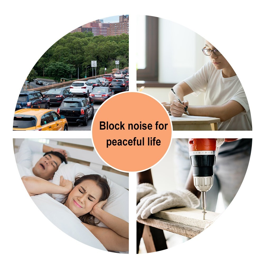 500 Pairs Foam Ear Plugs Bulk Disposable Noise Canceling Hearing Protection Soft