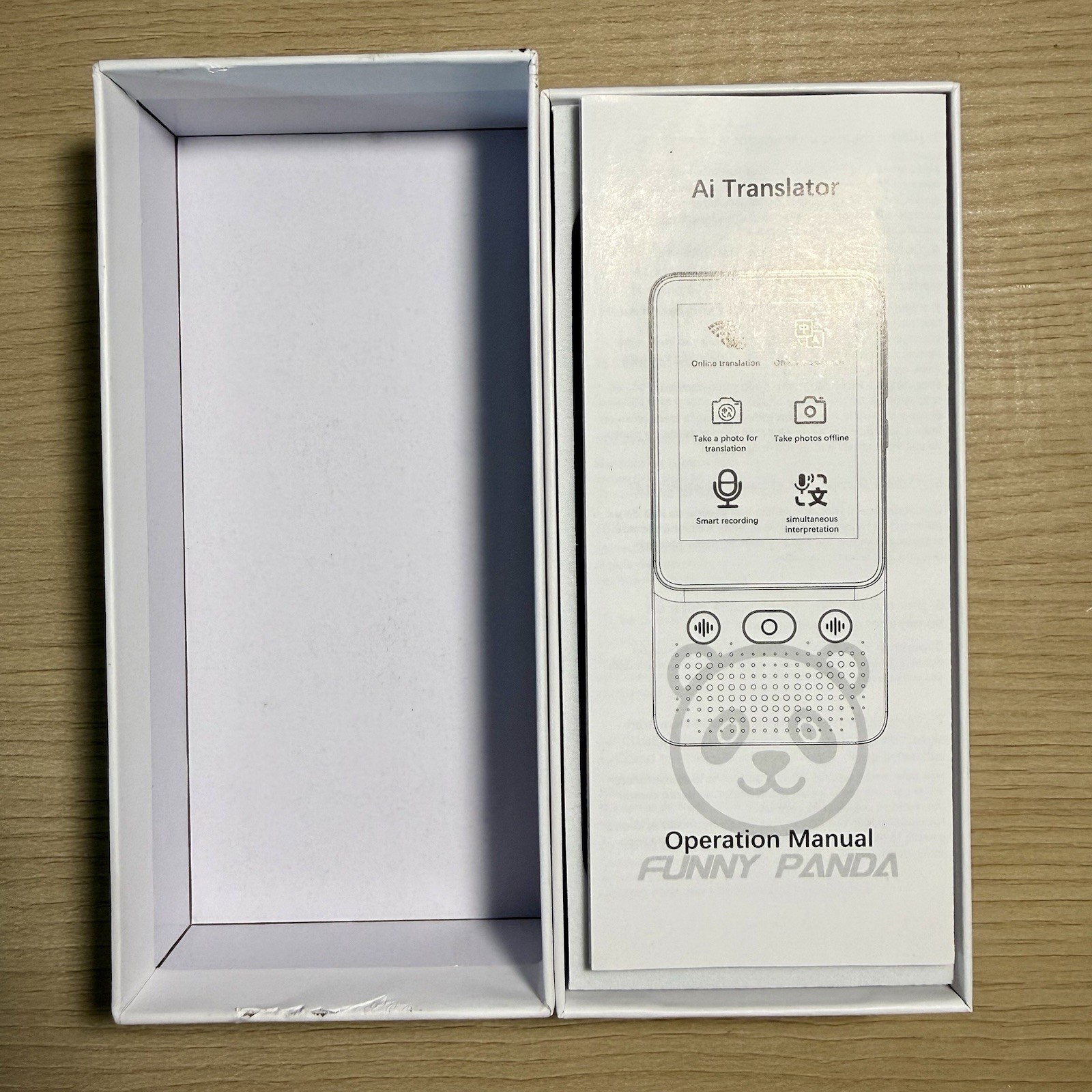 FUNNY PANDA Handheld WiFi Translator Device, English/Spanish Android Crack Disp