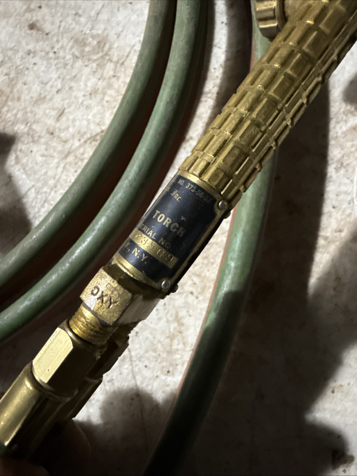 Vintage Airco Regulator Set Oxygen & Acetylene Hoses/Torch