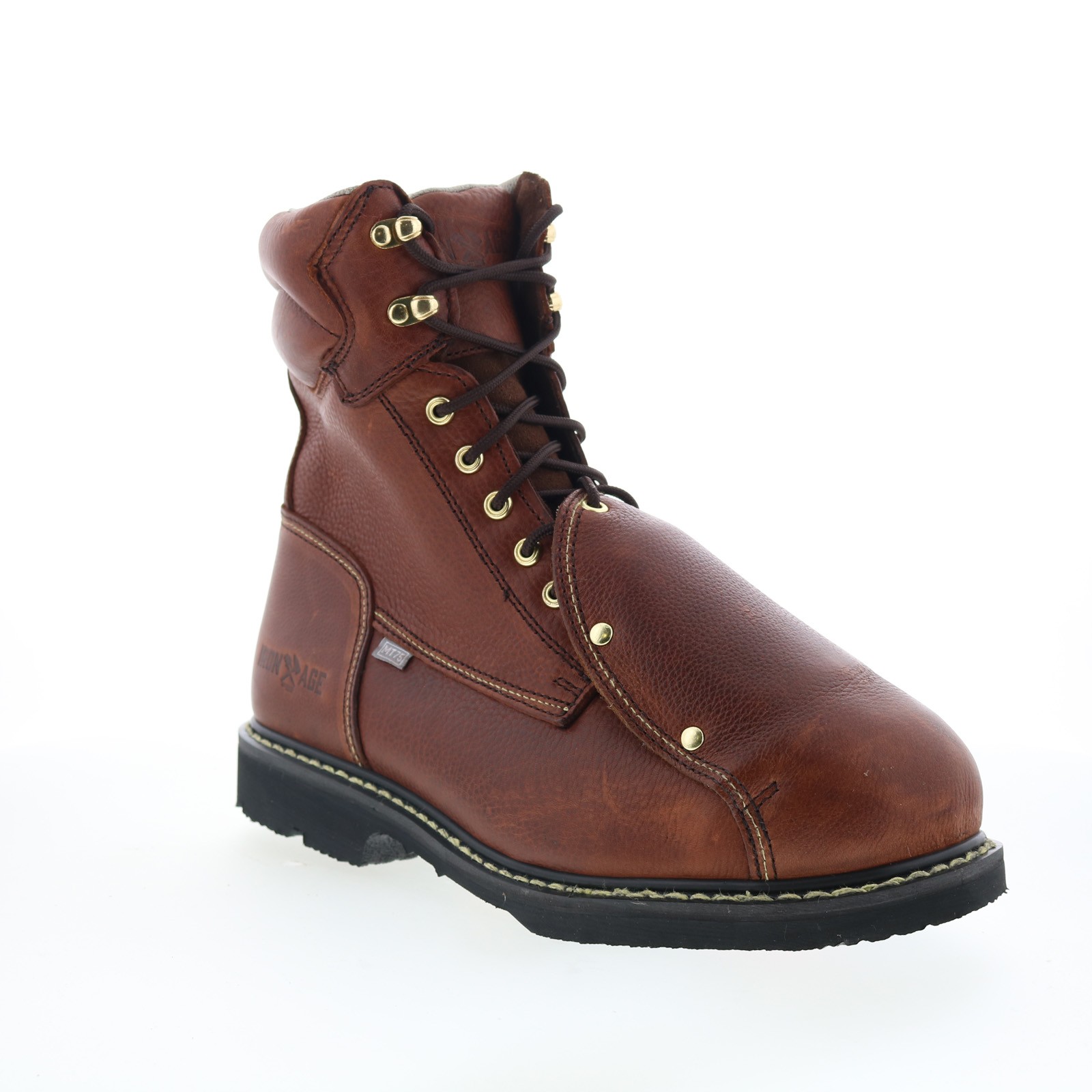 Iron Age Groundbreaker 8″ EH Steel Toe MetGuard Mens Brown Work Boots