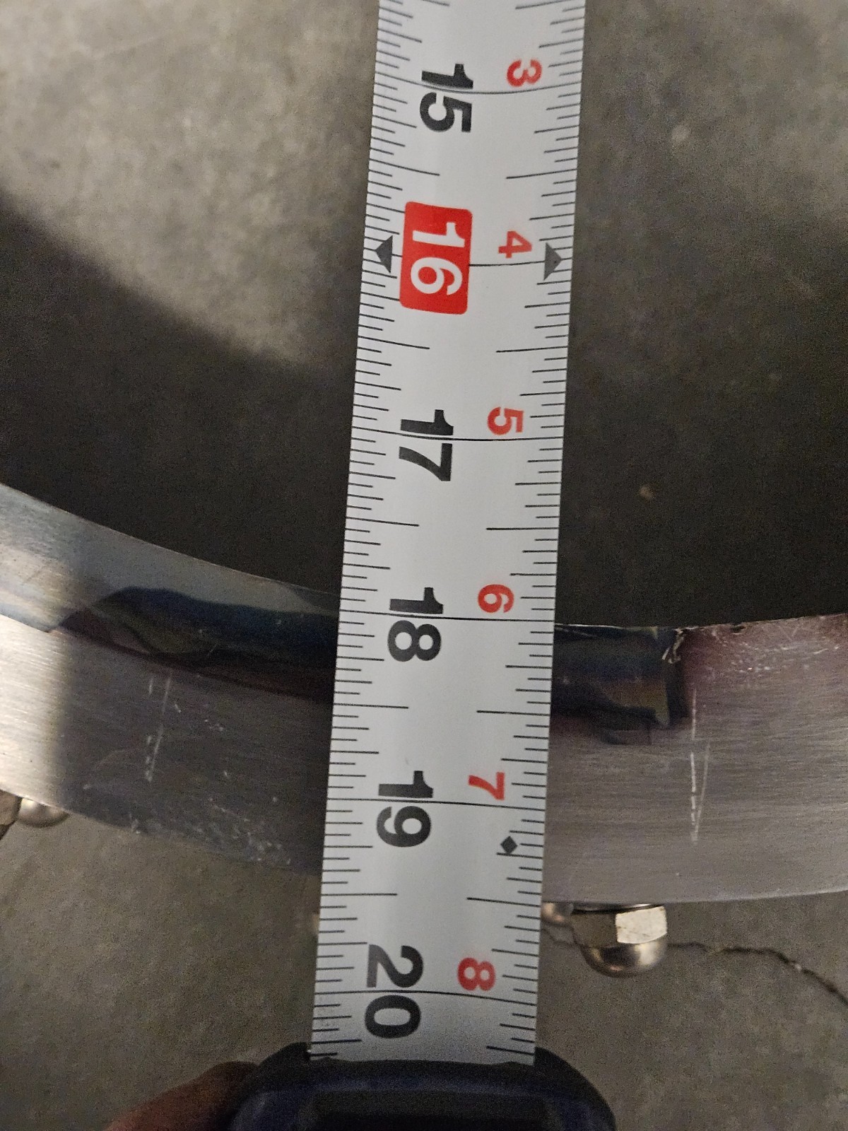 Airco Temescal BJD-1800 Bell Jar O-Ring Seal Flange