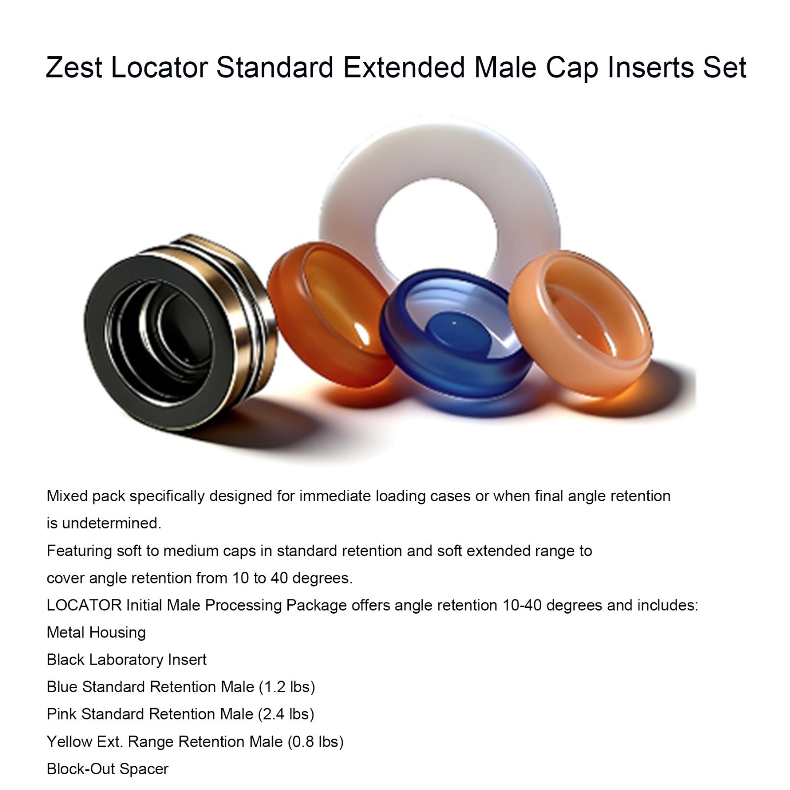 US Zest LOCATOR Abutment for Zimmer ZimVie TSV 3.5/4.5mm Interna Hex Overdenture