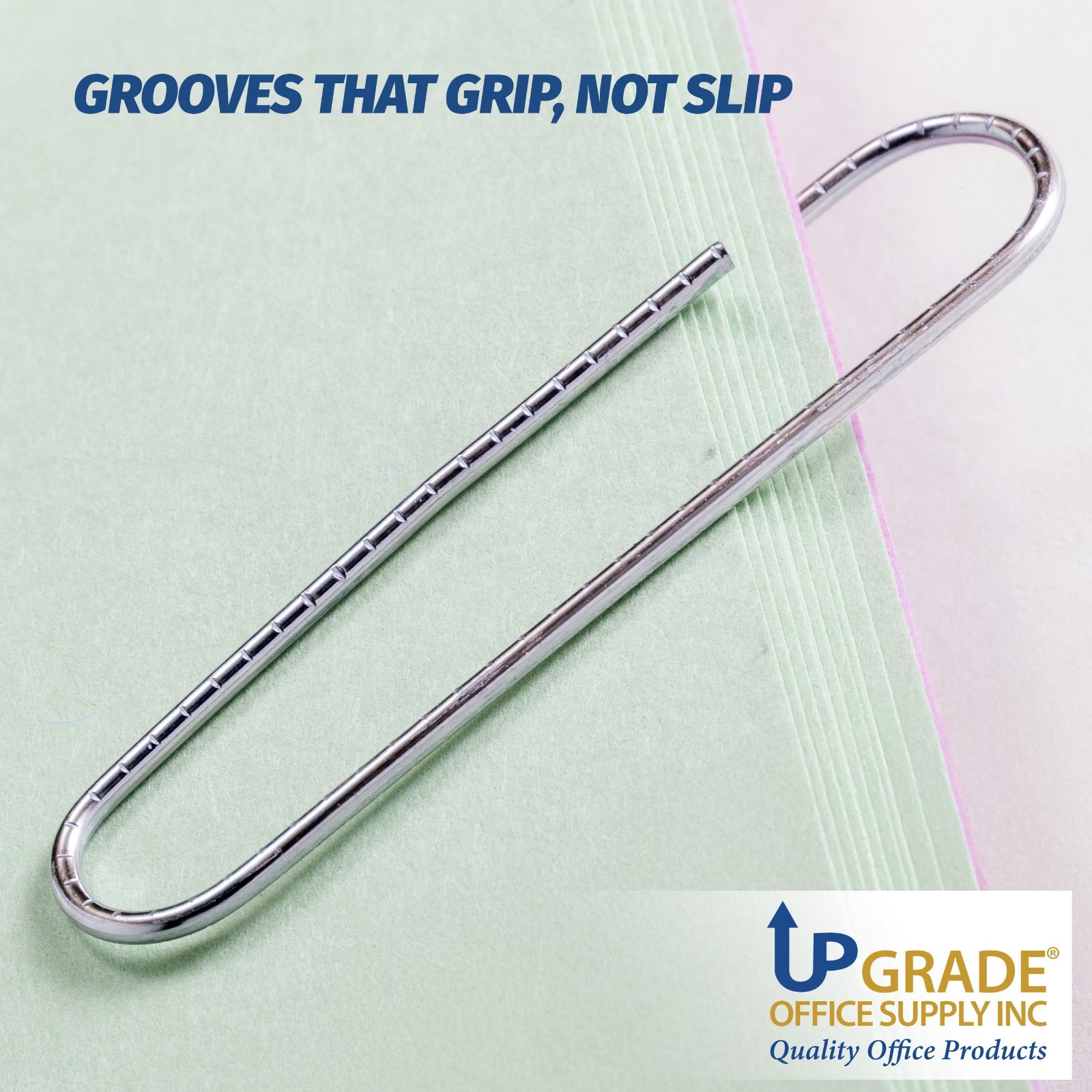 Upgrade Jumbo Nonskid Paper Clips 1.9 in 1000 Count (10 Boxes) Silver, USA