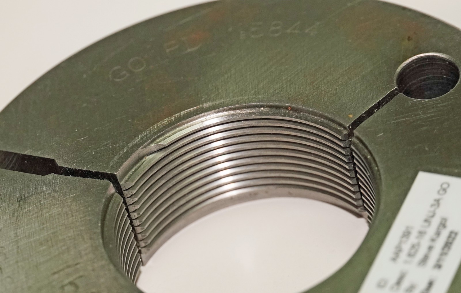 1-5/8-16 UNJ-3A Thread Ring Gage Set Go 1.5844 NoGo 1.5805 PMC Mercury USA