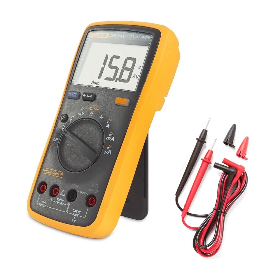 FLUKE15BMAX Digital Voltage Current Digital Multimeter CATIII 600V AC/DC