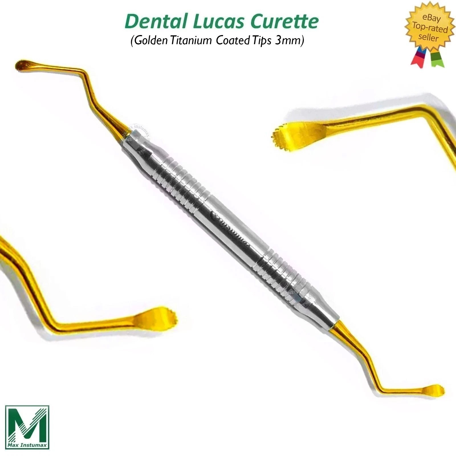 Periodontal Dental Lucas Surgical Bone Curettes 3mm Serrated Spoon Instruments