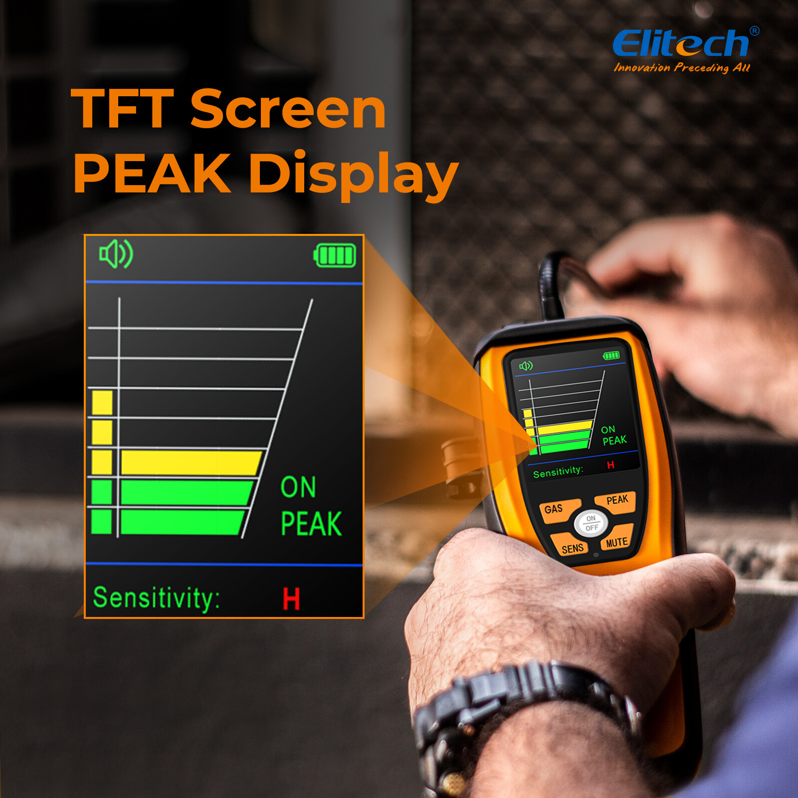 Elitech ILD-300 Advanced Refrigerant Leak Detector Freon Gas Detector W/Case