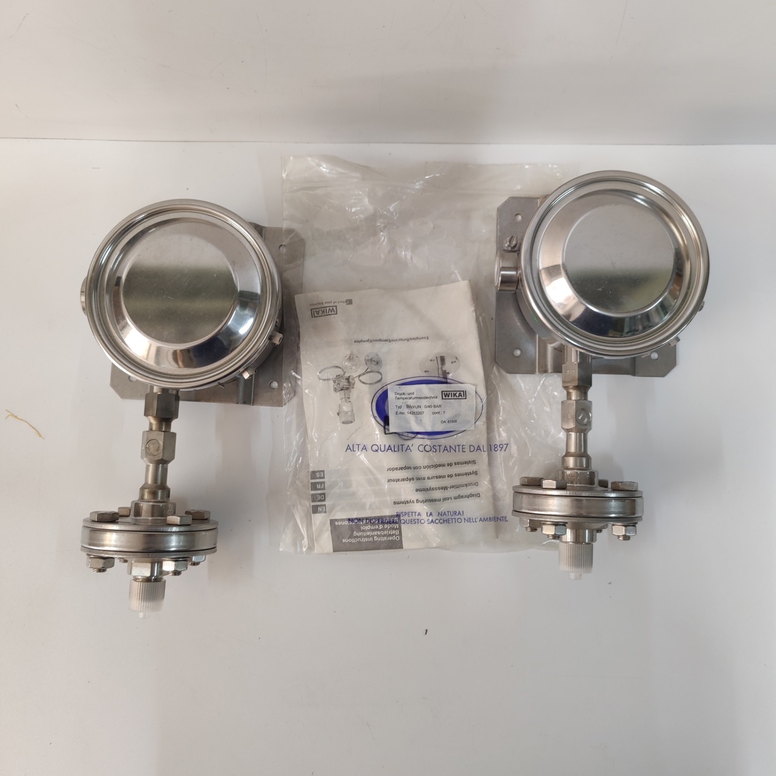 WIKA BWXUN TEMPERATURE PRESSURE SWITCH 0/40 BAR 40 BAR 75 BAR