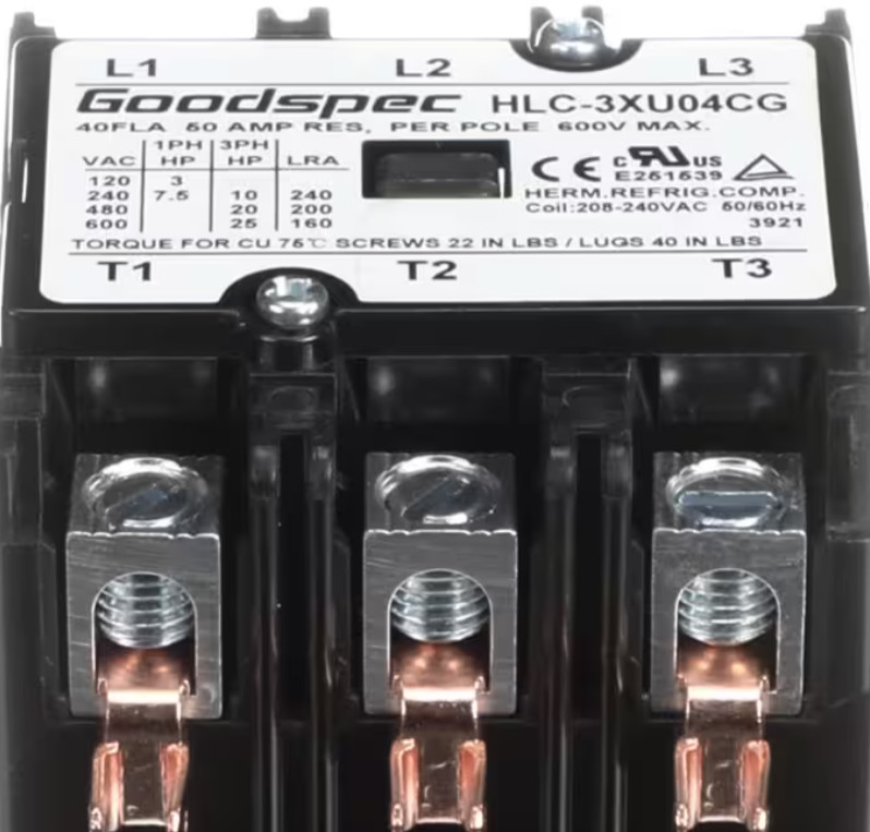 Patriot Cooking HLC-3XU04CG, Contactor, 50A, 40 FLA